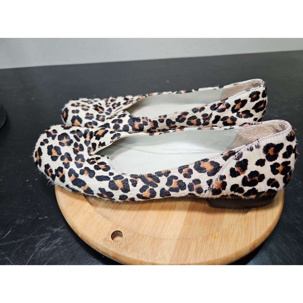 Antonio Melani "SPLENDID" Cheetah‎ Print Textured Leather Ballet Flats W/7 *EUC - Picture 2 of 16
